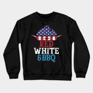 4th Of July American Flag Bbq Grilling Gril Men Women Premium Crewneck Sweatshirt